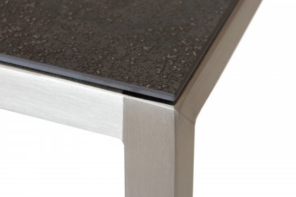CCS 500-LS von Henke Möbel - Beistelltisch Keramik iron grey/ schwarz