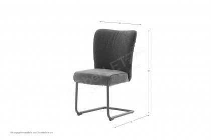 Santiago von MCA furniture - Stuhl mit Schwinggestell