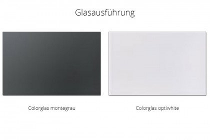 Vmontanara von Voglauer - Wohnwand 122 Eiche/ Glas optiwhite