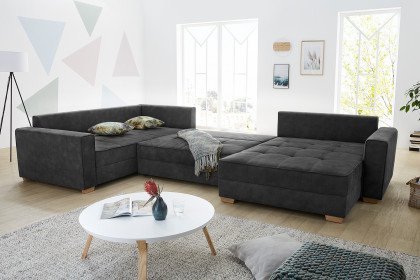 Brixen von Job - XXL-Sofa Ausführung links grau