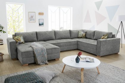 Brixen von Job - XXL-Sofa Ausführung rechts grau
