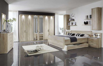 Valencia von Wiemann - Schlafzimmer Eiche-sägerau-Nachbildung