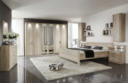 Valencia von Wiemann - Schlafzimmer Eiche-sägerau-Nachbildung