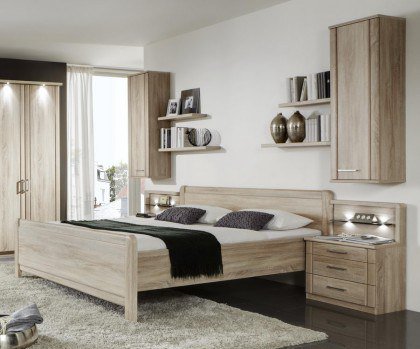 Valencia von Wiemann - Schlafzimmer Eiche-sägerau-Nachbildung