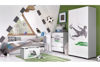 Fußballer von Meblik - Jugendzimmer-Set im Fußball-Design