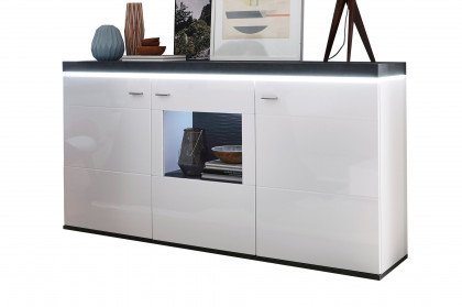 Karajol von IDEAL Möbel - Sideboard 51 weiß/ Oxid