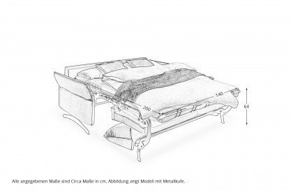 Collin-Sleep von Nehl - Dauerschläfer 140 silber mit Matratze
