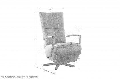 Seat 2 von Poco - Relaxsessel grey
