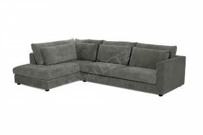 Bagnes II von Easy Sofa - Polstersofa Ausführung links grau