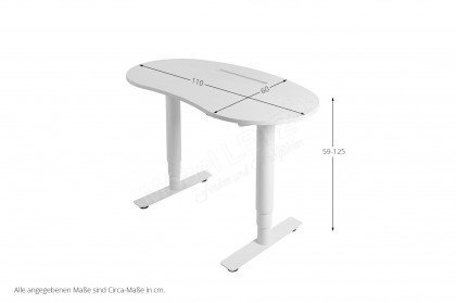 Sitness X Up Table 10 von Topstar - mit organischer Platte