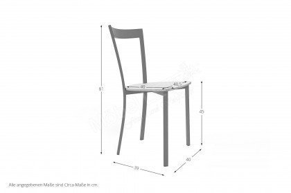 Spirit von CANCIO - Stuhl in Anthrazit/ Buche