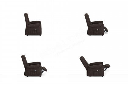 Francis-Basic XC von Polsteria - Fernsehsessel grey-brown