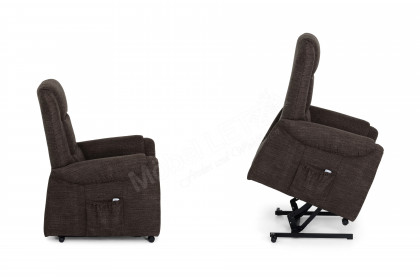 Francis-Basic XC von Polsteria - Fernsehsessel grey-brown