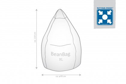 BeanBag Cool XL von Magma Heimtex - Sitzsack bunt