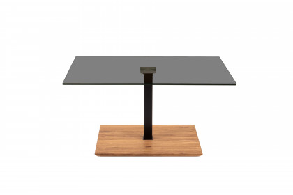 2591 von Vierhaus - Couchtisch Glas/ Wildeiche