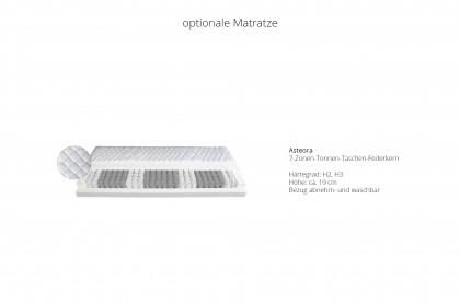 Timber Look von Tjørnbo - Bett Eichenholz/ Eisen schwarz