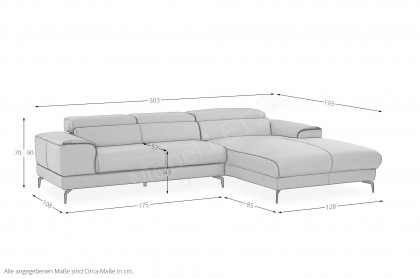 21106 Piedroo von Willi Schillig - Ledergarnitur Variante rechts cognac