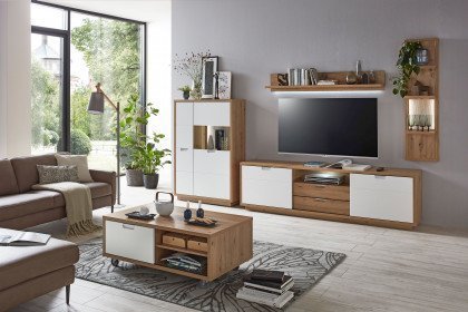 Calar von IDEAL Möbel - Wohnwand K03 Eiche Artisan/ weiß matt
