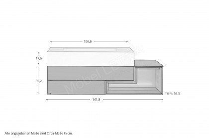 Tetrim von Hülsta - Badezimmer-Set in Lack Grau/ Corian