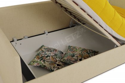 Lido 6 von Ruf Betten - Polsterbett ca. 100 x 210 cm in Beige