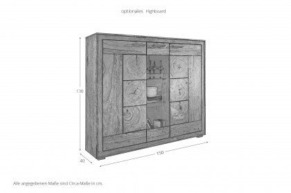 WZ-0468 von GK Möbelvertrieb - Esstisch aus Sheesham-Holz