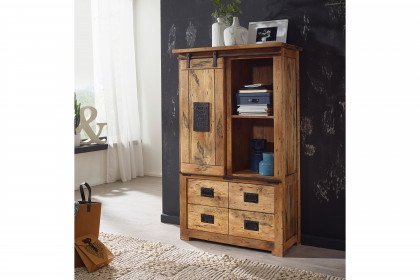 WZ-0480 von GK Möbelvertrieb - Vitrine I Mango-Holz