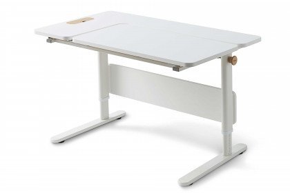 MOBY study desk von FLEXA - Schreibtisch weiß - Right up für Linkshänder