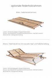 Schwebebalkenbett I aus der Kollektion Letz - Massivholzbett Balke II 180 x 200 cm