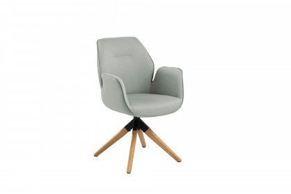 Aura von AC Design - Stuhl mit Rubberwood-Gestell