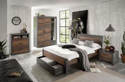 Brooklyn von IMV Steinheim - Schlafzimmer-Set mit 3-türigem Schrank