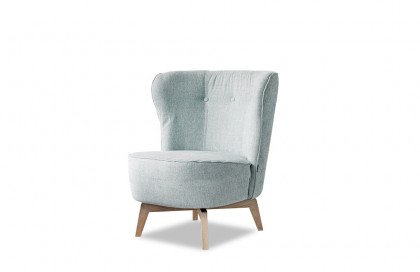 Cilia von Skandinavische Möbel - Einzelsessel baby-blue