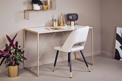 Glam desk von Jahnke - Schreibtisch gold-Marmor