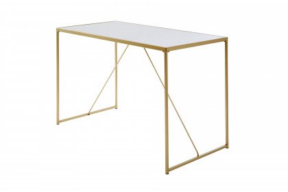 Glam desk von Jahnke - Schreibtisch gold-Marmor