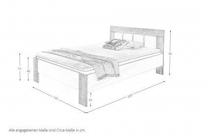 Sofia von POL Power - Futonbett inklusive Topper, Rollrosten und Matratze