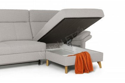 Comfort Select von F+S Polstermöbel - Eckcouch rechts schlamm