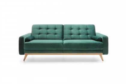 Nanja von Skandinavische Möbel - 3-sitziges Sofa emerald