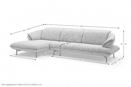 Bluebell von Easy Sofa - Polstersofa kiesel