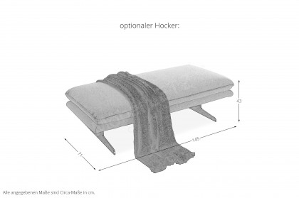 16777 Broadway von Willi Schillig - Ecksofa Variante rechts grey