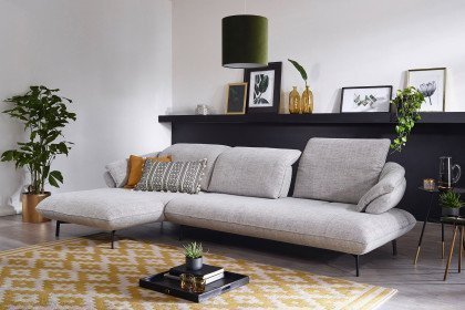 Bluebell von Easy Sofa - Ecksofa Ausführung links kiesel