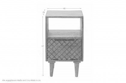 Kommoden von Tom Tailor - Pattern Small Cabinet 12809 Mangoholz