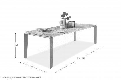 Turin von SIT Mobilia - Gartentisch Keramikplatte azulecho