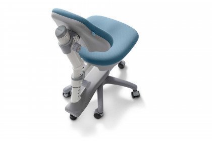NOVO study chair von FLEXA - blauer Schreibtischstuhl mit weißem Gestell