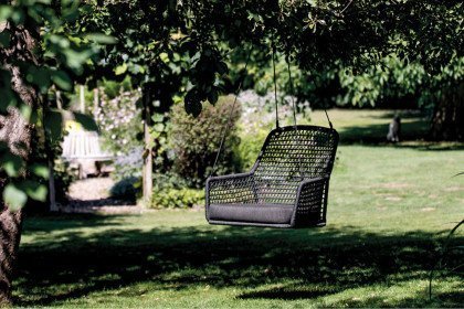 Kubu-LE20 von Niehoff Garden - Hängesessel anthrazit inklusive Sitzkissen