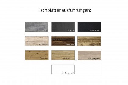 THE BIG SYSTEM von Mäusbacher - Esstisch in Weiß matt/ Asteiche mit U-Form-Gestell
