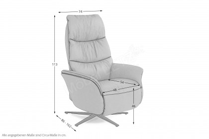 7051 von Himolla - Relaxsessel opal