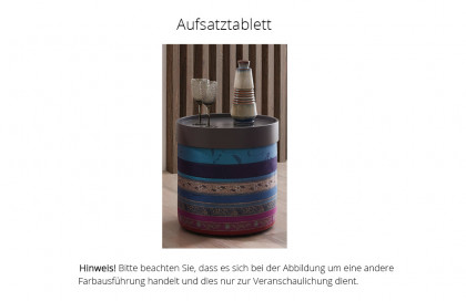 Tinetto von Schröno - Hocker lila gemustert