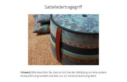 Tinetto von Schröno - Sitzhocker hellblau gemustert