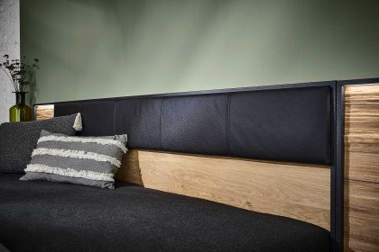 Steel von Thielemeyer - Komfort-Liegenbett mit Kunstleder graphit