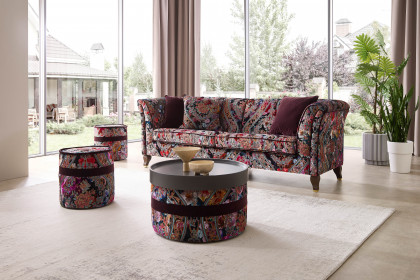 Tino von Schröno - Einzelhocker mit Blumenprint