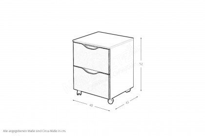 Lias von Rauch Orange - Büromöbel-Set graphit - Artisan-Eiche